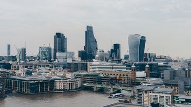 View of canary wharf, London