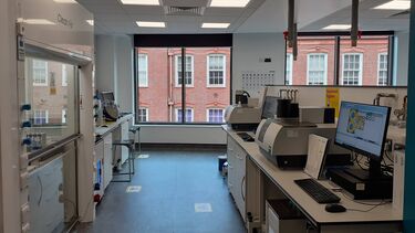 A photo of the inside of the basic characterisation lab