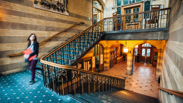 The main staircase inside Firth Court