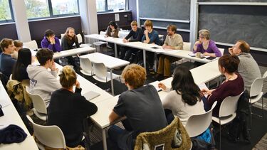 Maths students in a seminar