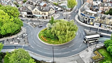Sheffield Hunters Bar Roundabout - no traffic