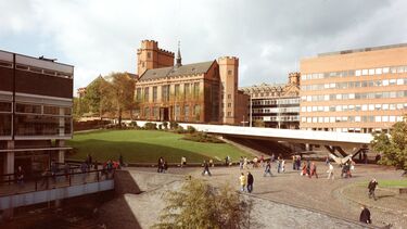 The University concourse in the 1980s
