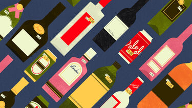 different bottles of alcohol