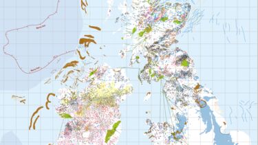 Part of the BRITICE map