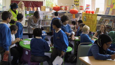 CI children participating in China Day activities