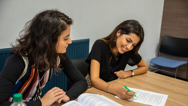 Law students in seminar 