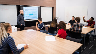 Law students in seminar 