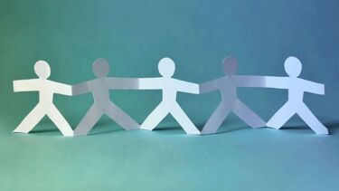 Paper cut out people