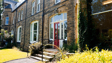 External shot of a university owned house