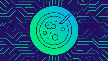 Graphic depicting stem cell therapy
