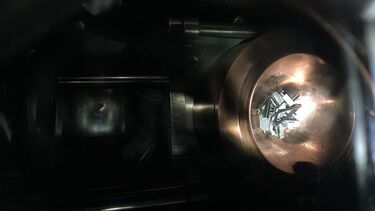An image of raw tungsten-tantalum alloy
