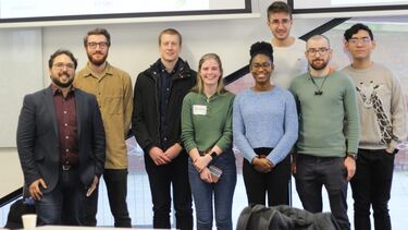 Enrico Dall’Ara with the winning team at Modelathon 2020