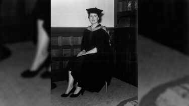 Mary in her graduation photo