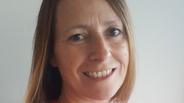 Portrait photo in front of white wall