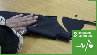 making sustainable PPE in Zaatari refugee camp