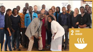 Research team on project