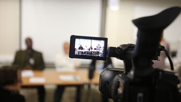 Filming the speakers