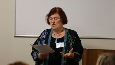 Ruth Levitas speaking at the Imagine conference