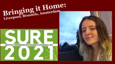 Catherine Newell next to SURE logo