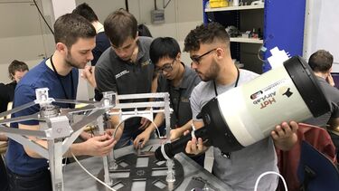 Working on equipment