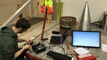 A team member working to overcome problems