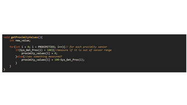 Motion algorithm implementation code