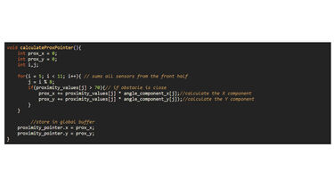 Motion algorithm implementation code