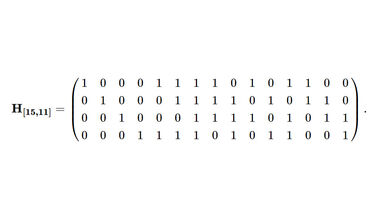 Parity check matrix