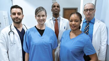 A group of staff members from a healthcare organisation