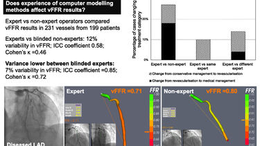 Figure: Does Experience of computer modelling methods affect vFFR results?