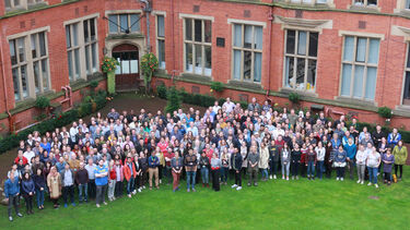 Staff photo in the quad