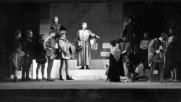 Harry Kroto in a school play.