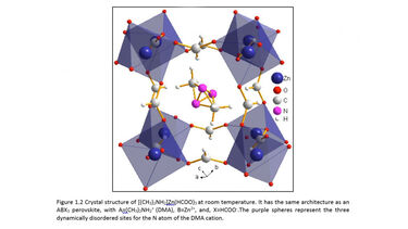 Crystal structure at room temperature