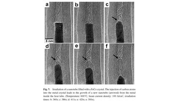 Florian Banhart’s observations of the birth of a metal cluster catalysed multiwalled nanotube