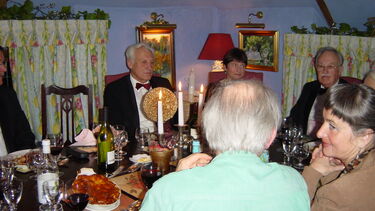 John Murrell, Lorna Lappert, Aubrey Jenkins, Jitka Jenkins and Harry Kroto