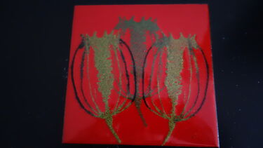 Enamel on copper art