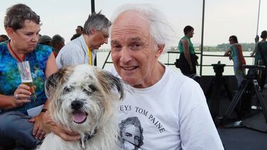 Harry Kroto and dog
