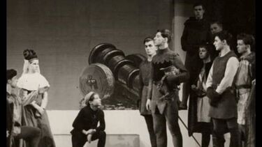 Harry Kroto in a school play with Ian McKellen