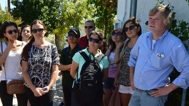 Seasonal school participants on a field trip