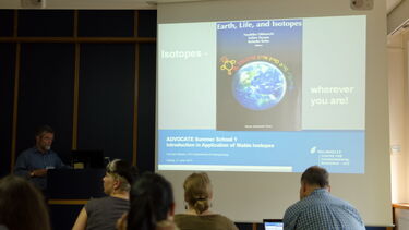 A presentation as part of the summer school