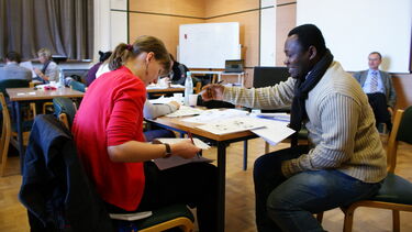 Participants working in the Advocate workshop