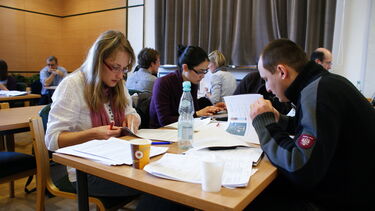 Participants working in the Advocate workshop