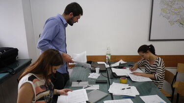 Participants working in the Advocate workshop