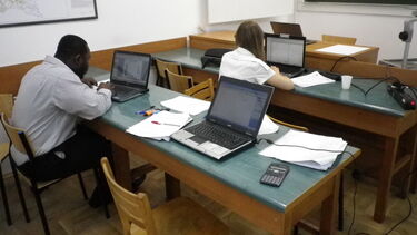 Participants working on laptops in the Advocate workshop