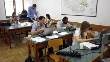 Participants working on laptops in the Advocate workshop