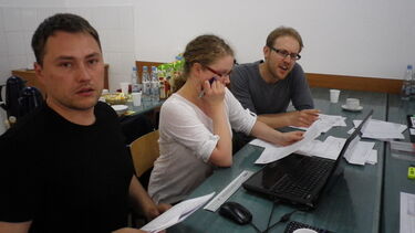 Participants working in the Advocate workshop