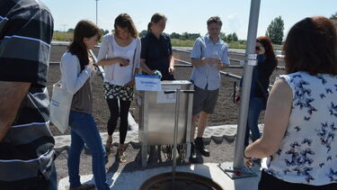 A site visit as part of the summer school
