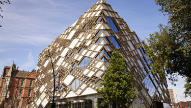 The outside of the Diamond building at the University of Sheffield