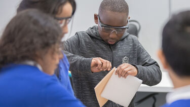 Pupils using Makerspaces
