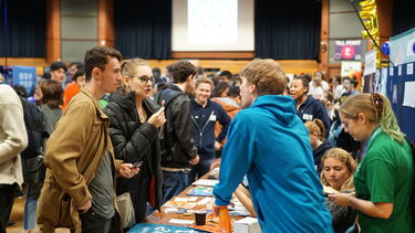 students at activities fair